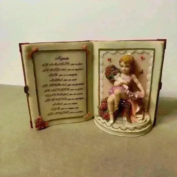 Vintage Montferri collection ballerina dancer with roses. Italian design - Picture 1 of 10